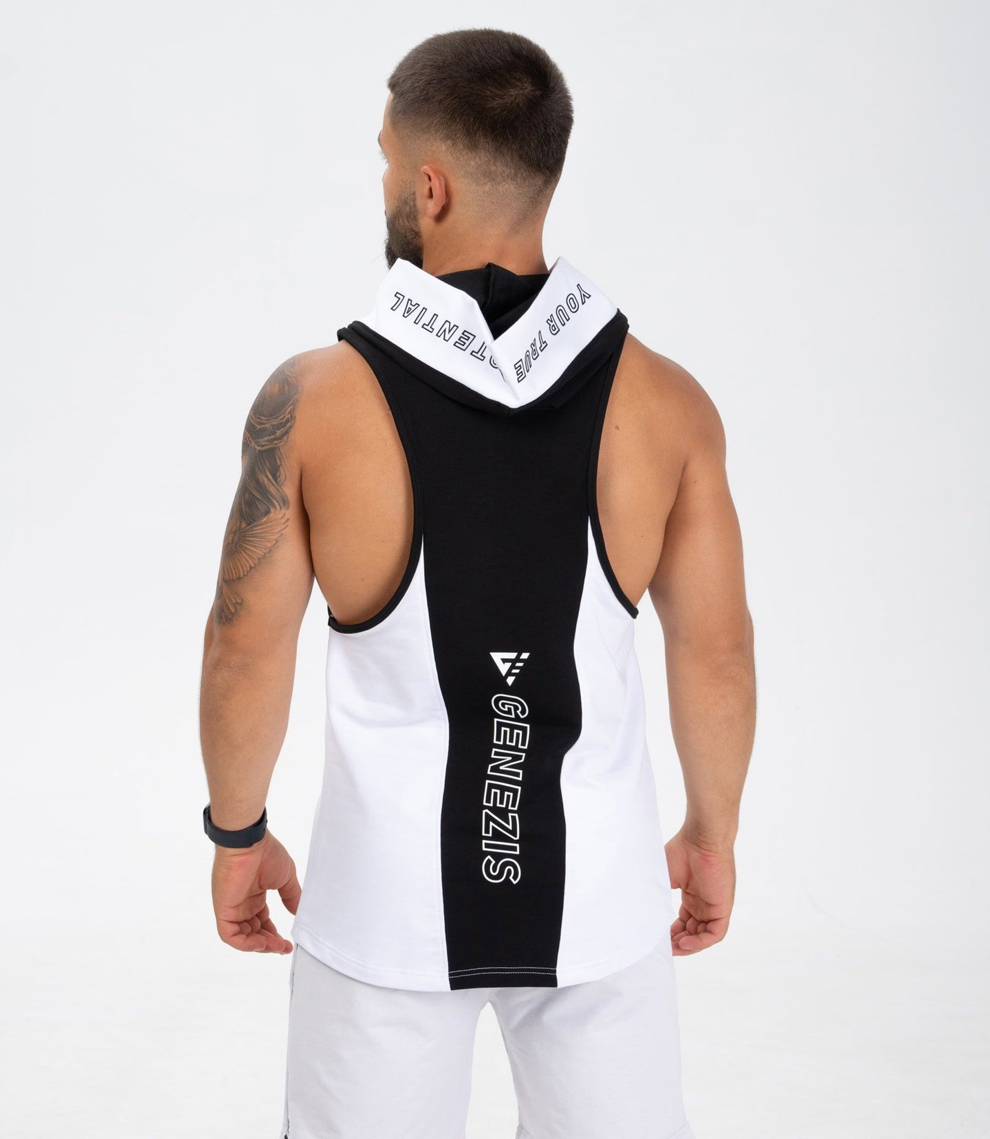 Men's sleeveless hoodie "Superb"