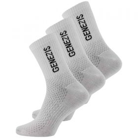 Спортни чорапи "Genezis Crew", бели (3pk)