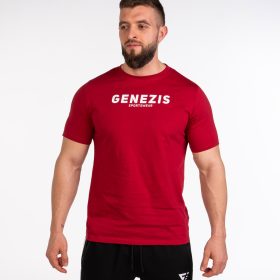 Мъжка тениска "Genezis Crew", бордо