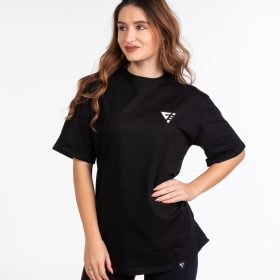 Дамска oversize тениска "Colossal", черна